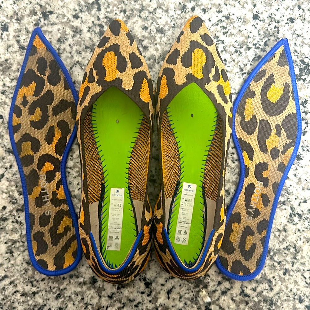 Rothy’s Big Cat Original The Point Flats in Women’s Size 10.5